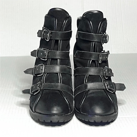NYLA Laurena Belted Wedge Booties - Picture 5 of 10